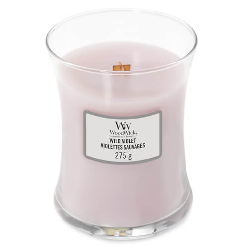 WoodWick Vonná sviečka váza Wild Violet 275 g WoodWick Vonná sviečka váza Wild Violet 275 g