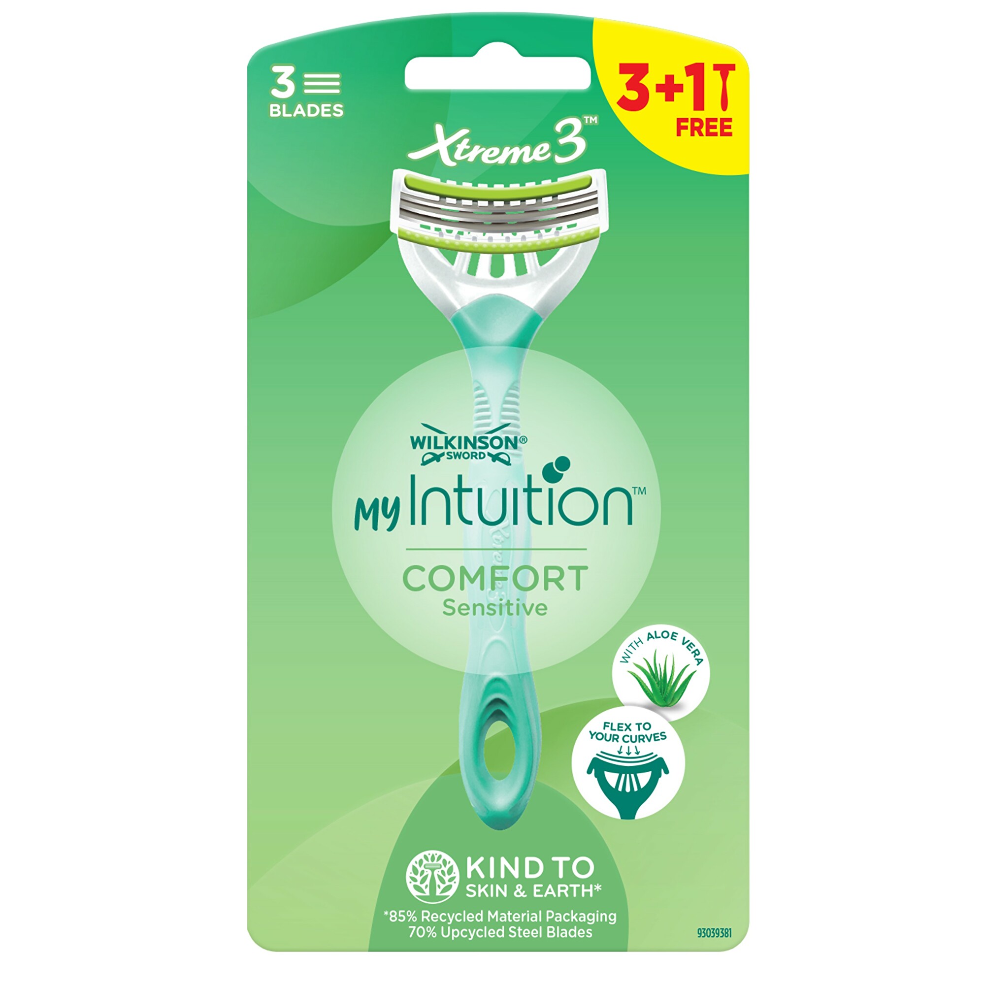 Wilkinson Sword Jednorazový holiaci strojček pre ženy My Intuition Comfort Sensitiv e 3 + 1 ks Wilkinson Sword Jednorazový holiaci strojček pre ženy My Intuition Comfort Sensitiv e 3 + 1 ks