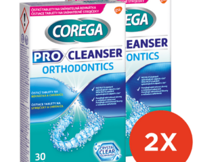 COREGA Pro cleanser orthodontics čistiace tablety 30 ks - balenie 2 ks