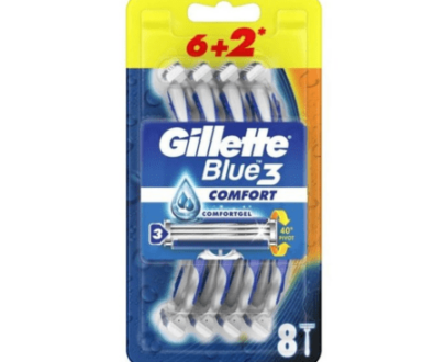 GILLETTE Blue3 comfort pánsky jednorazový holiaci strojček 8 ks