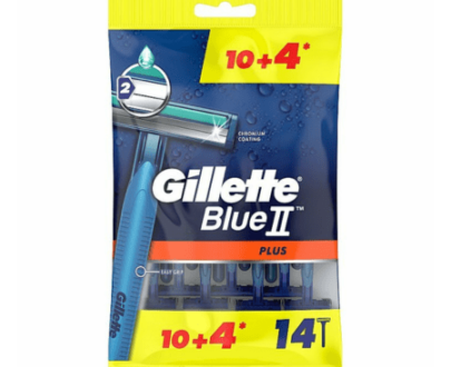 GILLETTE BlueII plus pánsky jednorazový holiaci strojček 14 ks