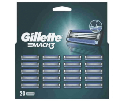 GILLETTE Mach3 náhradné holiace hlavice 20 ks