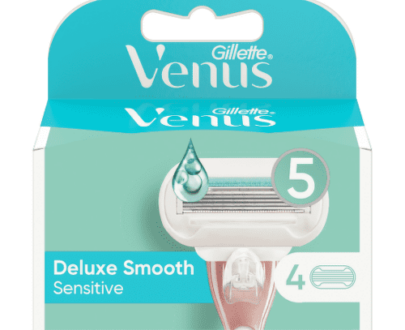 GILLETTE Venus deluxe smooth sensitive náhradné hlavice 4 ks