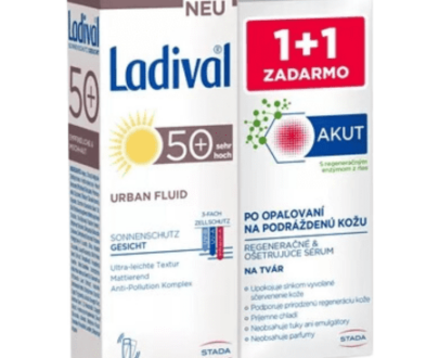 LADIVAL Urban fluid SPF50+ + akut face serum set