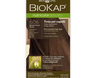 BIOKAP Nutricolor delicato farba na vlasy 6.06 tmavý blond havana 140 ml