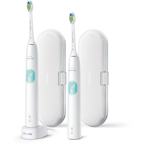 PHILIPS SONICARE ProtectiveClean 4300 sonická zubná kefka HX6807/35 s puzdrom 2 kusy PHILIPS SONICARE ProtectiveClean 4300 sonická zubná kefka HX6807/35 s puzdrom 2 kusy