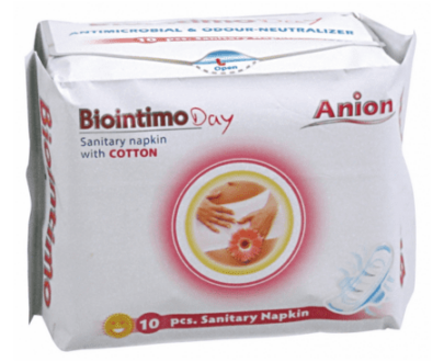 BIOINTIMO Anion denné hygienické vložky s krídelkami 10 ks