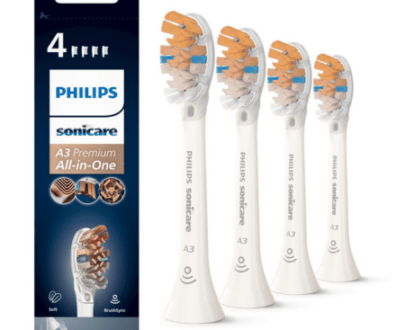 PHILIPS SONICARE A3 premium all-in-one náhradné hlavice HX9094/10 biela 4 ks