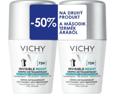 VICHY Invisible resist detranspirant 72h roll-on duo 2 x 50 ml