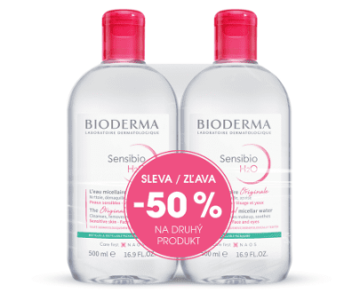 BIODERMA Sensibio H2O micelárna voda 2 x 500 ml set