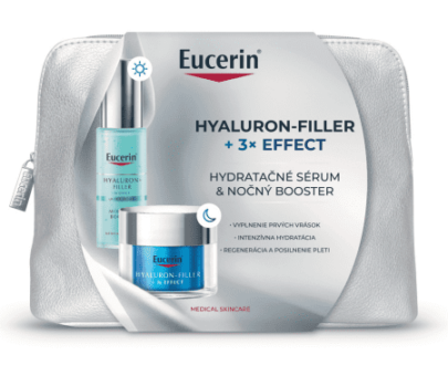 EUCERIN Hyaluron-filler + 3x effect booster sérum 30 ml + nočný booster 50 ml vianočný set