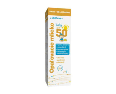 MEDPHARMA Opaľovacie mlieko baby SPF 50 200 + 30 ml