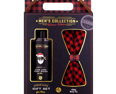 Accentra Darčeková sada kúpeľovej starostlivosti s motýlikom Men`s Collection Winter Edition