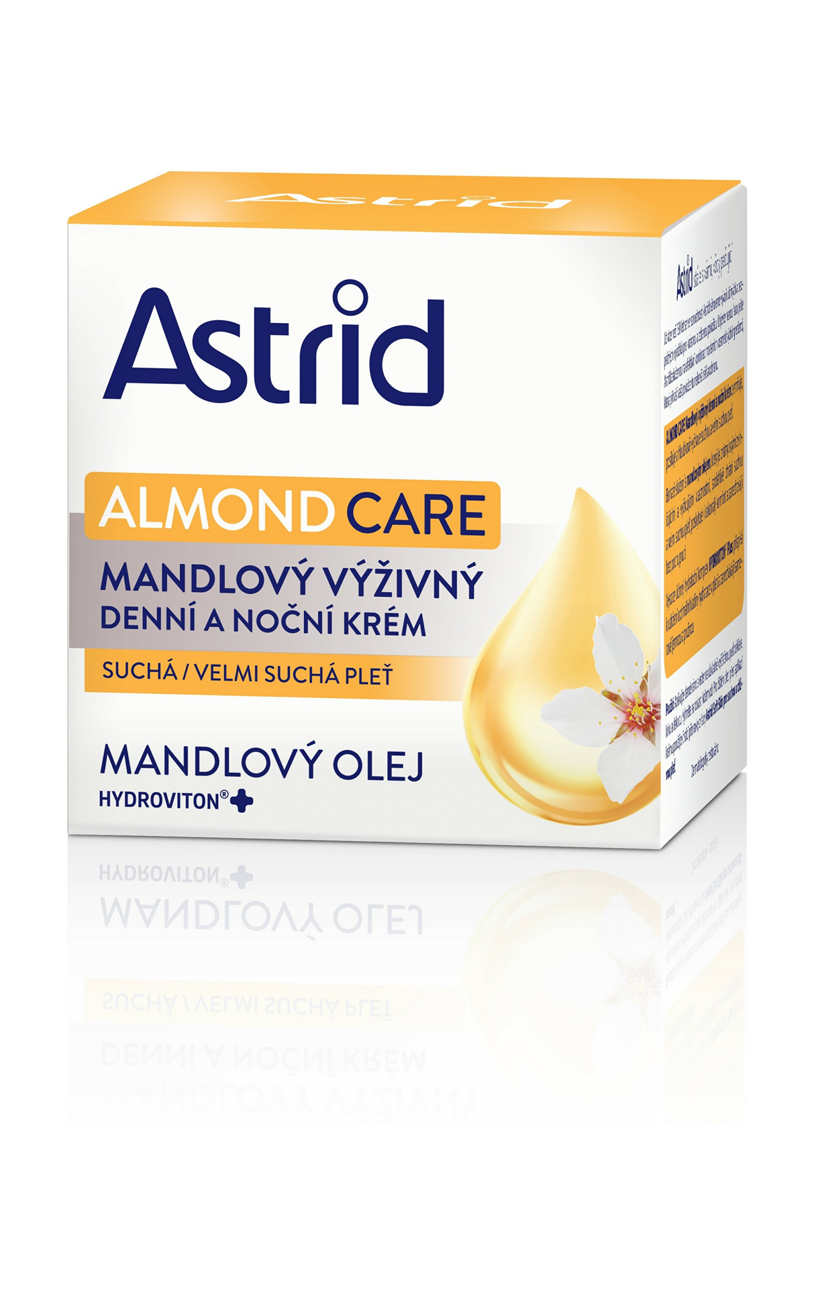 Astrid Mandľový výživný denný a nočný krém pre suchú a veľmi suchú pleť Almond Care 50 ml Astrid Mandľový výživný denný a nočný krém pre suchú a veľmi suchú pleť Almond Care 50 ml