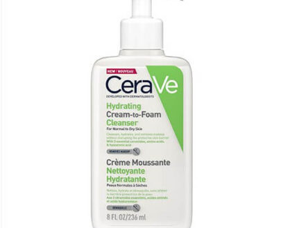 CeraVe Čistiaci peniaci krém (Hydrating Cream-to-Foam Cleanser) 473 ml