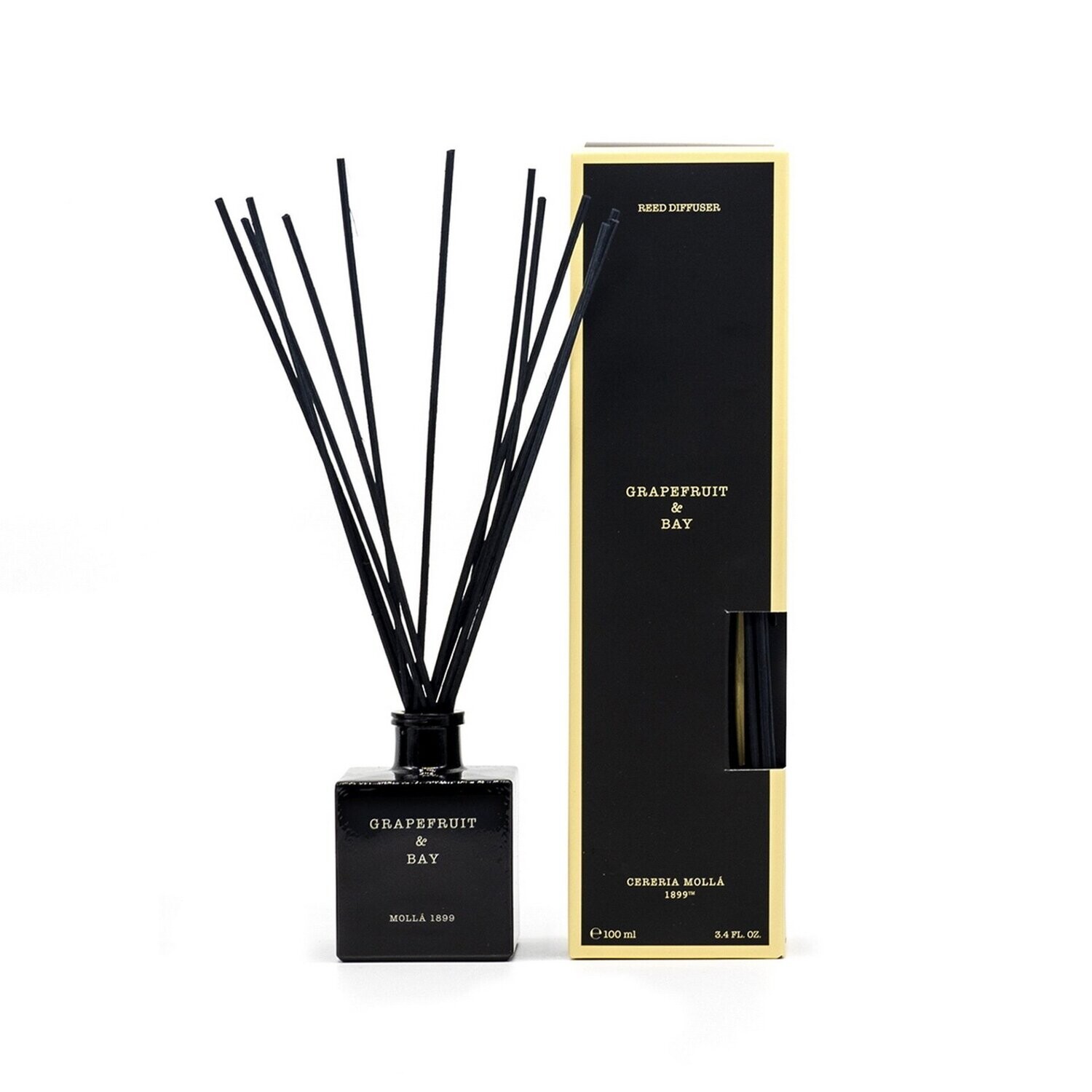 Cereria Mollá Aróma difuzér čierny Grapefruit & Bay 100 ml Cereria Mollá Aróma difuzér čierny Grapefruit & Bay 100 ml