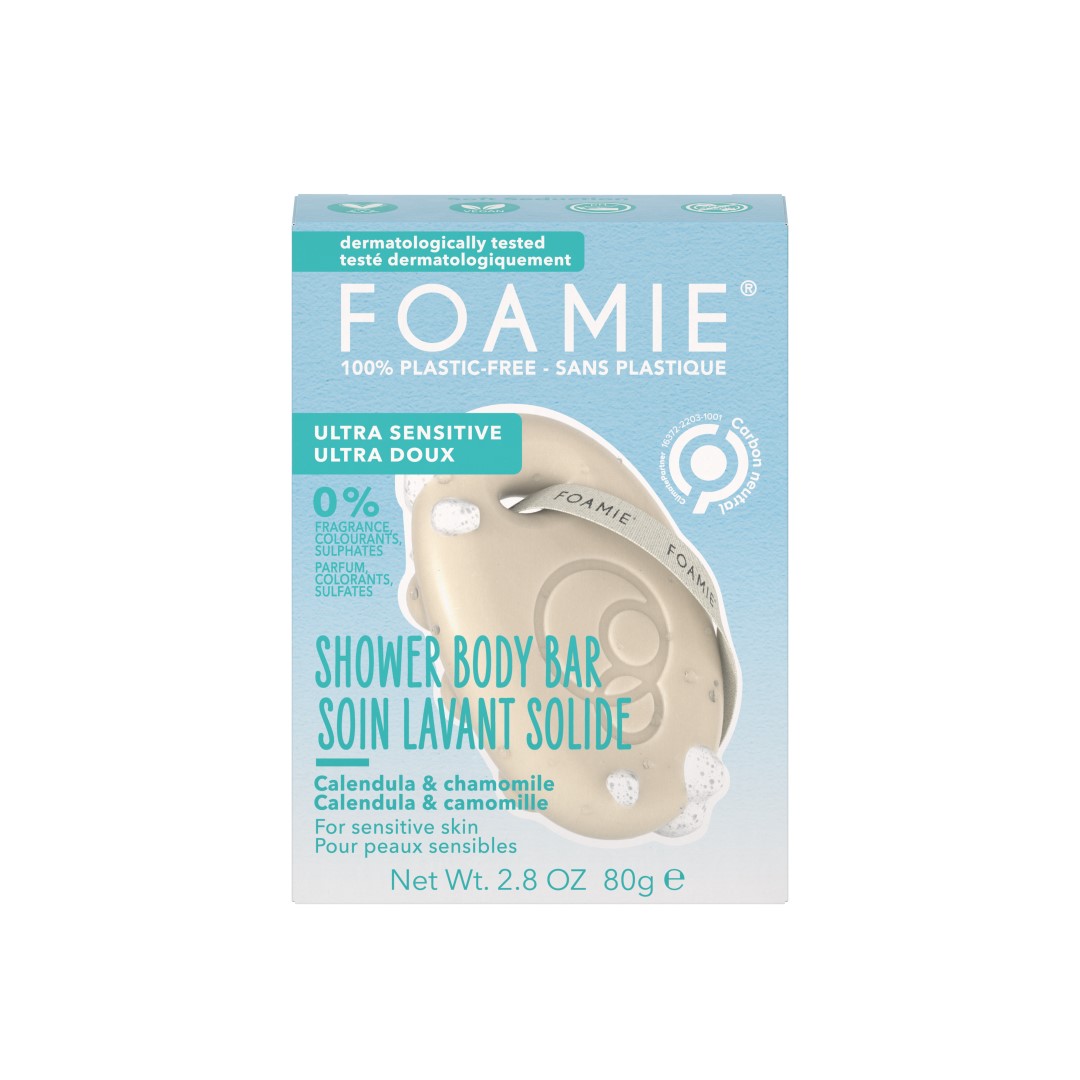 Foamie Tuhá sprchová starostlivosť Ultra Sensitive (Shower Body Bar) 80 g Foamie Tuhá sprchová starostlivosť Ultra Sensitive (Shower Body Bar) 80 g