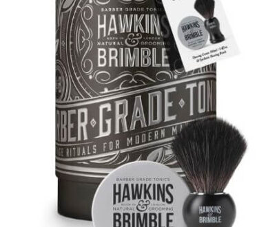 Hawkins & Brimble Darčeková súprava štetka na holenie + krém na holenie