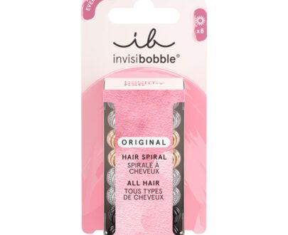 Invisibobble Gumička do vlasov Original Clear Black Metallic 8 ks