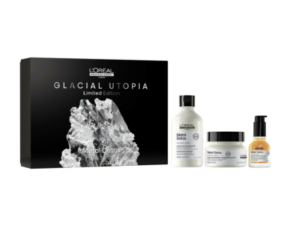 L´Oréal Professionnel Darčeková sada starostlivosti pre farbené a poškodené vlasy Metal Detox Trio