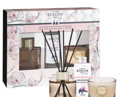 Maison Berger Paris Darčeková sada aróma difuzér Bolero Magnólie Liliflora 80 ml + sviečka 80 g