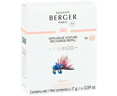 Maison Berger Paris Náhradná náplň do difuzéra do auta Magnólia Liliflora (Car Diffuser Recharge/Refill) 2 ks