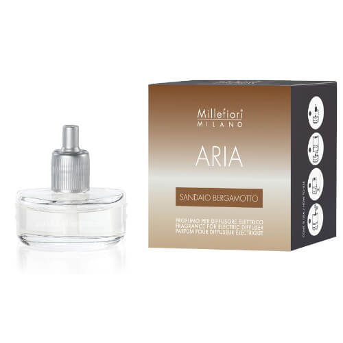 Millefiori Milano Náhradná náplň do elektrického difuzéra Aria - Sandalo Bergamotto 20 ml Millefiori Milano Náhradná náplň do elektrického difuzéra Aria - Sandalo Bergamotto 20 ml