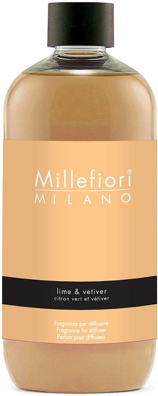 Millefiori Milano Náplň do difuzéra Natura l Limetka a vetiver 500 ml Millefiori Milano Náplň do difuzéra Natura l Limetka a vetiver 500 ml