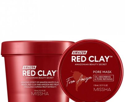 Missha Čistiaca maska s červeným ílom Amazon Red Clay™ (Pore Mask) 110 ml