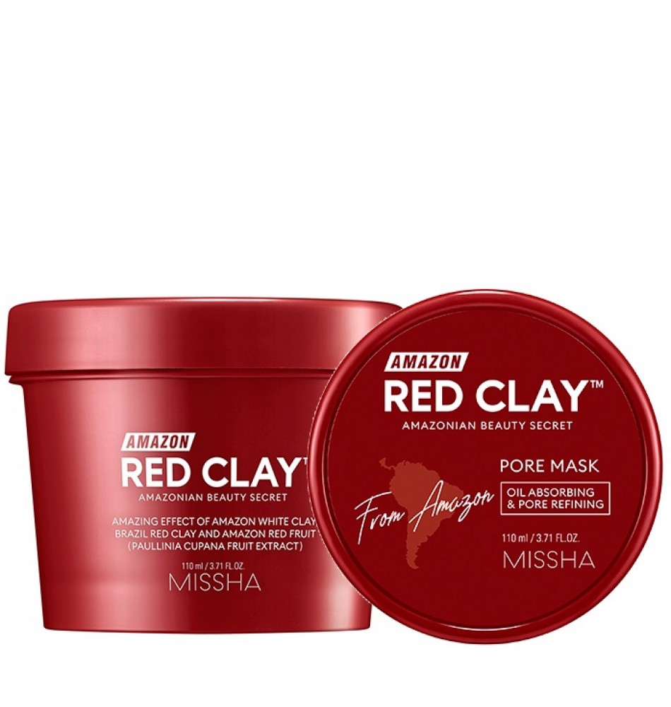 Missha Čistiaca maska s červeným ílom Amazon Red Clay™ (Pore Mask) 110 ml Missha Čistiaca maska s červeným ílom Amazon Red Clay™ (Pore Mask) 110 ml