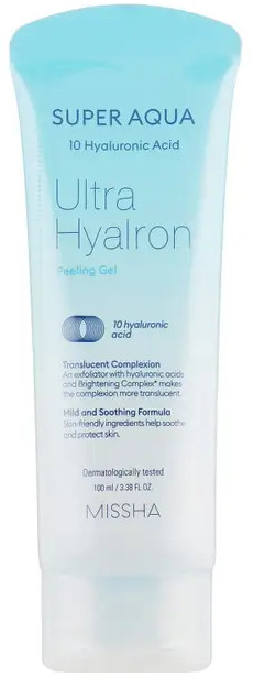 Missha Peelingový pleťový gél Super Aqua Ultra Hyalron (Peeling Gél) 100 ml Missha Peelingový pleťový gél Super Aqua Ultra Hyalron (Peeling Gél) 100 ml