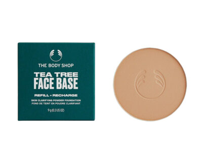 The Body Shop Náhradná náplň do kompaktného púdru Tea Tree Face Base (Skin Clarifying Powder Foundation Refill) 9 g Medium 3N