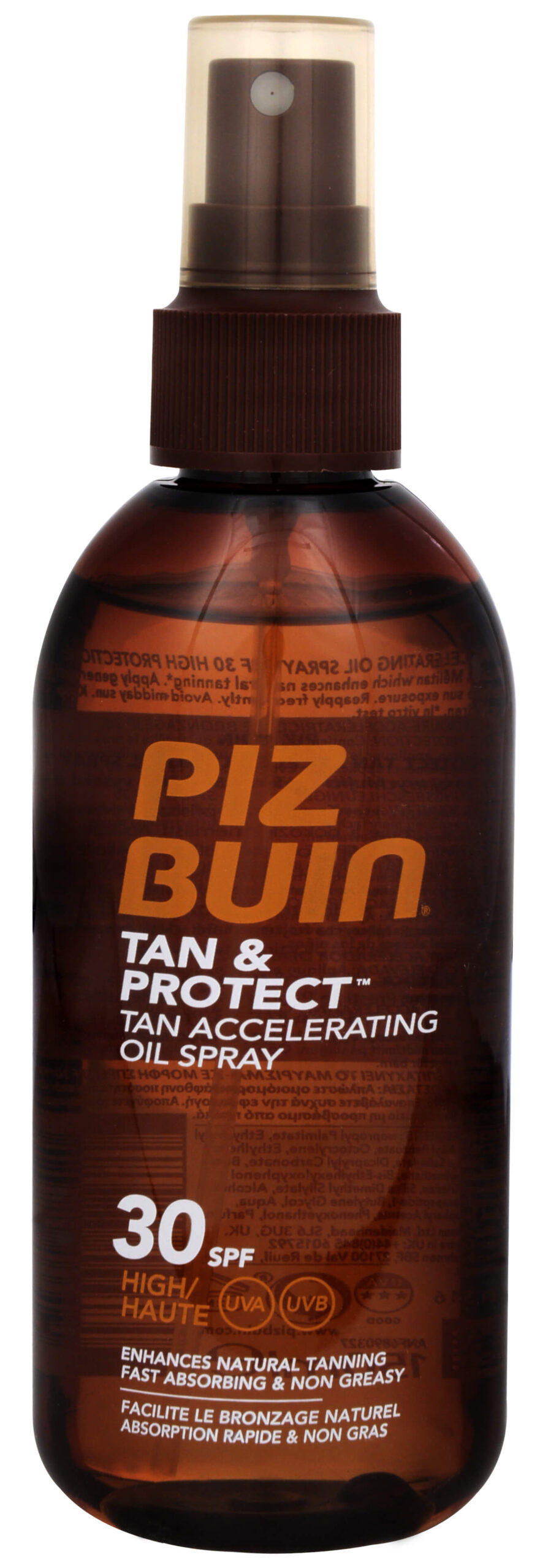 Piz Buin Ochranný olej v spreji urýchľujúci proces opaľovania Tan & Protect SPF 30 (Tan Accelerating Oil Spray) 150 ml Piz Buin Ochranný olej v spreji urýchľujúci proces opaľovania Tan & Protect SPF 30 (Tan Accelerating Oil Spray) 150 ml