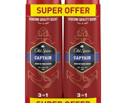 Old Spice Sprchový gél 3 v 1 Captain Duo 2 x 400 ml