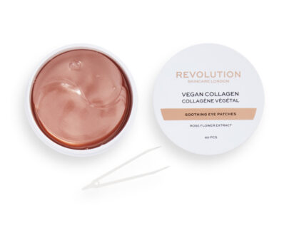 Revolution Skincare Upokojujúce vankúšiky pod oči Rose Gold Vegan Collagen (Soothing Eye Patches) 60 ks