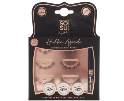 SOSU Cosmetics Trsové umelé riasy 10-14 mm Hidden Agenda (Undetectable Lashes)