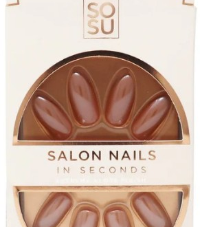 SOSU Cosmetics Umelé nechty Chocolate (Salon Nails) 24 ks