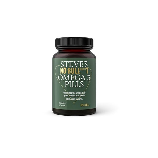 Steve´s Stevove kapsuly No Bull***t Omega 3 60 tob. Steve´s Stevove kapsuly No Bull***t Omega 3 60 tob.