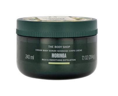 The Body Shop Vyhladzujúci telový peeling pre suchú pokožku Moringa (Cream Body Scrub) 240 ml