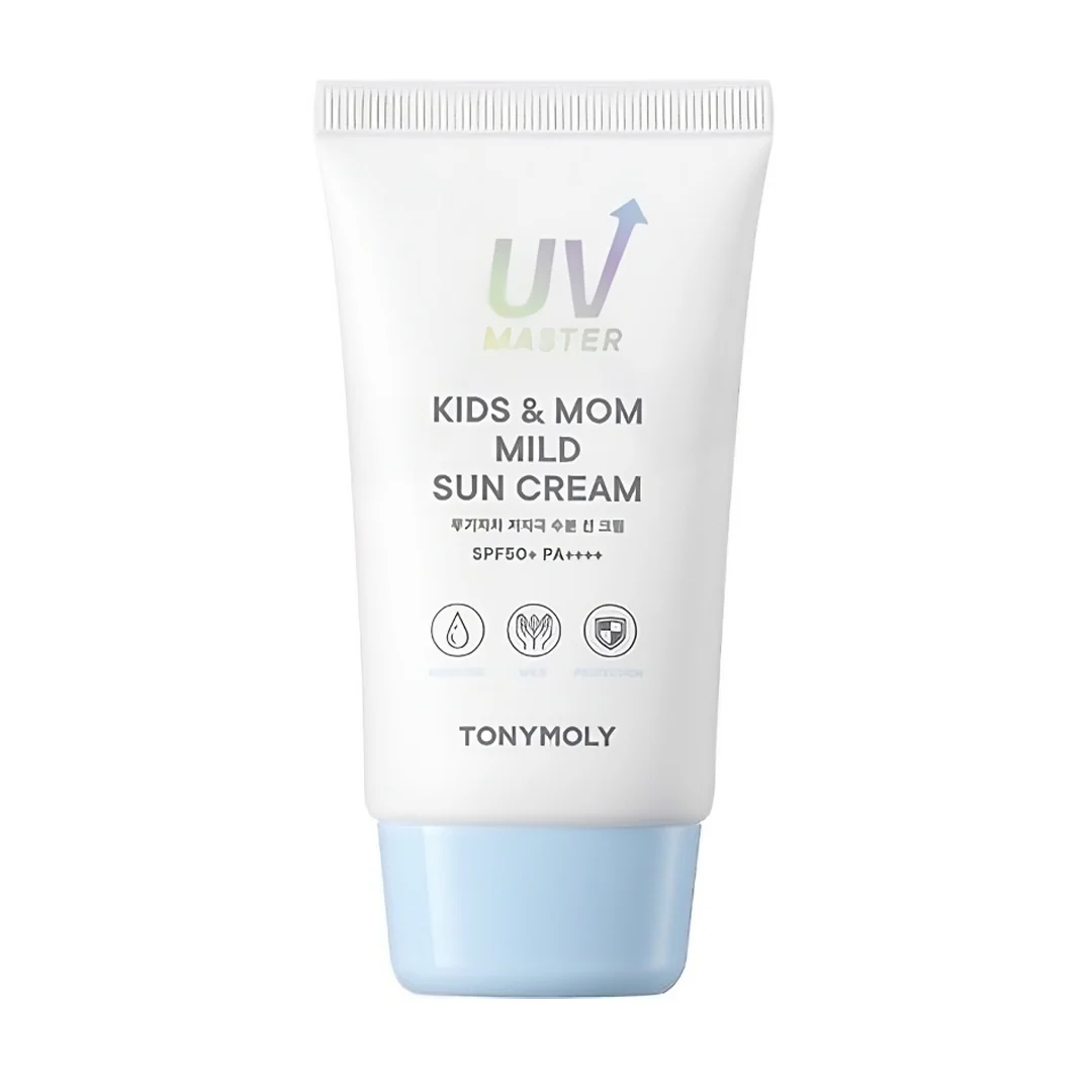 Tony Moly Hypoalergénny krém na opaľovanie pre celú rodinu SPF 50+ UV Master (Kids & Mom Mild Sun Cream) 45 ml Tony Moly Hypoalergénny krém na opaľovanie pre celú rodinu SPF 50+ UV Master (Kids & Mom Mild Sun Cream) 45 ml