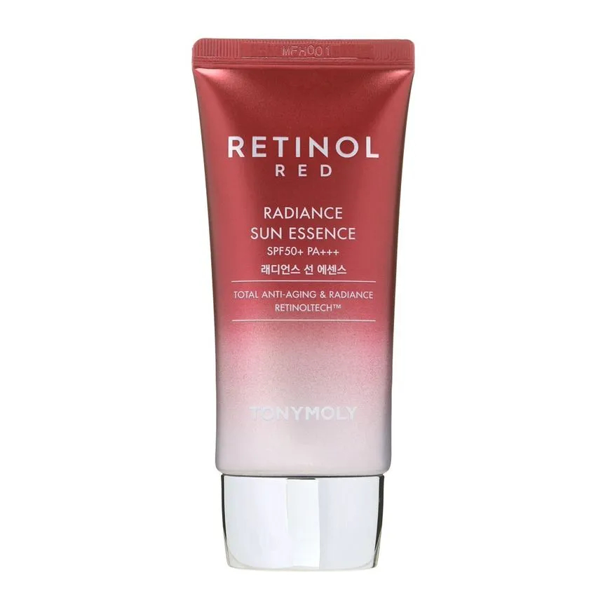 Tony Moly Pleťová esencia s anti-age účinkom SPF 50+ Red Retinol Radiance (Sun Essence) 45 ml Tony Moly Pleťová esencia s anti-age účinkom SPF 50+ Red Retinol Radiance (Sun Essence) 45 ml