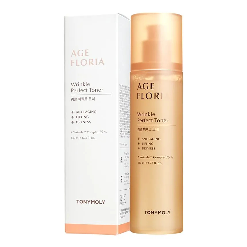 Tony Moly Protivráskové pleťové tonikum Age Floria (Wrinkle Perfect Toner) 140 ml Tony Moly Protivráskové pleťové tonikum Age Floria (Wrinkle Perfect Toner) 140 ml