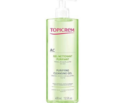 Topicrem Čistiaci gél pre mastnú a citlivú pleť AC (Purifying Cleansing Gel) 400 ml