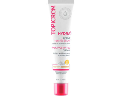 Topicrem Tónujúci pleťový krém SPF 50 Hydra+ (Radiance Tinted Cream) 40 ml Medium