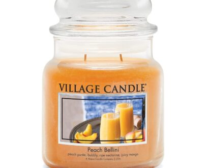 Village Candle Vonná sviečka v skle Peach Bellini 389 g