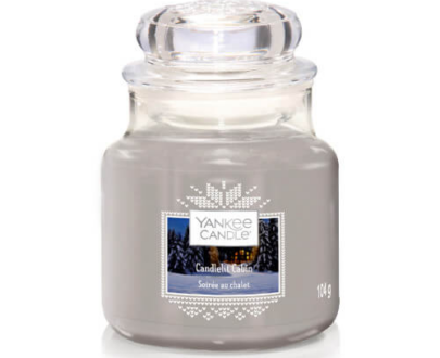 Yankee Candle Vonná sviečka Classic malý Candlelit Cabin 104 g