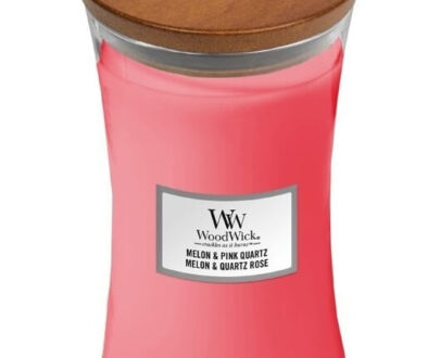 WoodWick Vonná sviečka váza Melon & Pink Quartz 609