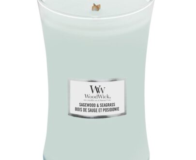 WoodWick Vonná sviečka váza Sagewood & Seagrass 609 g