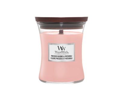 WoodWick Vonná sviečka váza stredná Pressed Blooms & Patchouli 275 g