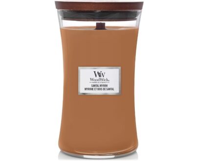 WoodWick Vonná sviečka váza veľká Santal Myrrh 609